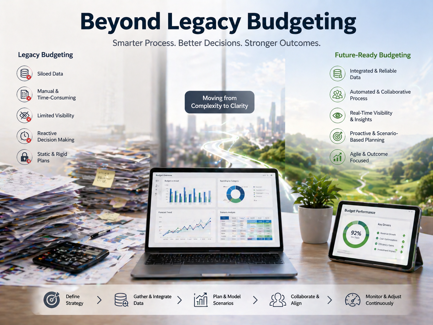 How do you manage your budgeting process? Can you look beyond the legacy?